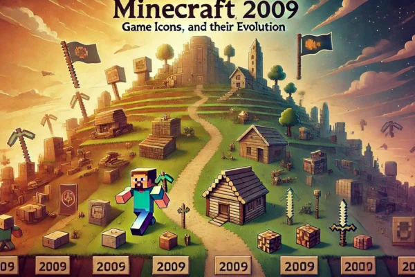 Exploring Minecraft (2009) Game Icons Banners, and Their Evolution