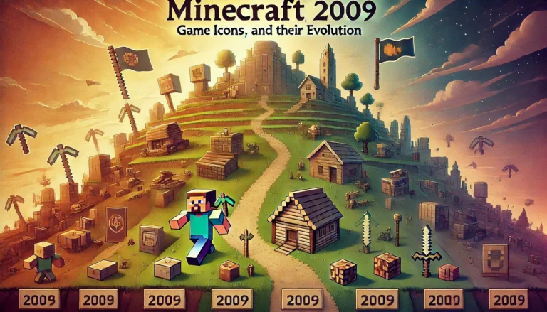 Exploring Minecraft (2009) Game Icons Banners, and Their Evolution